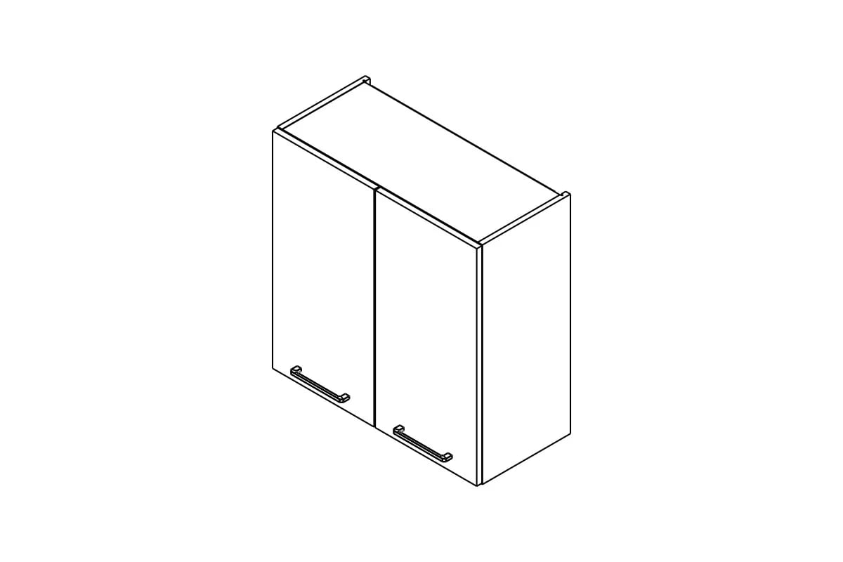 Horní kuchyňská skříňka Kammono F W70/71 – dvoudveřová skříňka kuchyňská závěsná Kammono F W70/71 dvoudveřová