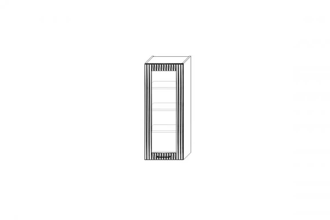 Skrinka Kuchynská závesná Kammono F11 WW40.1/100 jednodverová s presklením Skrinka Kuchynská závesná Kammono F11 WW40.1/100 jednodverová s presklením