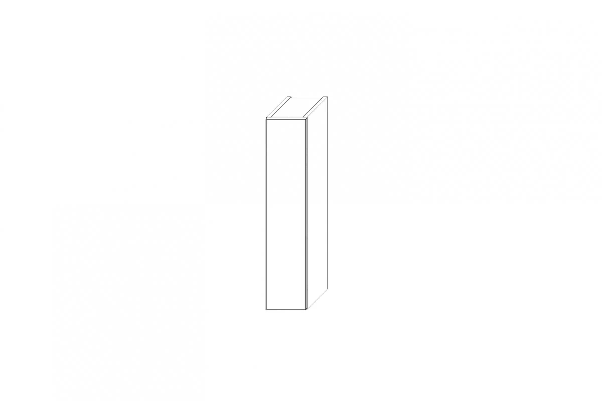 KAMMONO W15.1/71 - závesná skrinka - P2 i K2 BLACK Skrinka Kuchynská závesná Kammono K2 W15.1/71 jednodverová