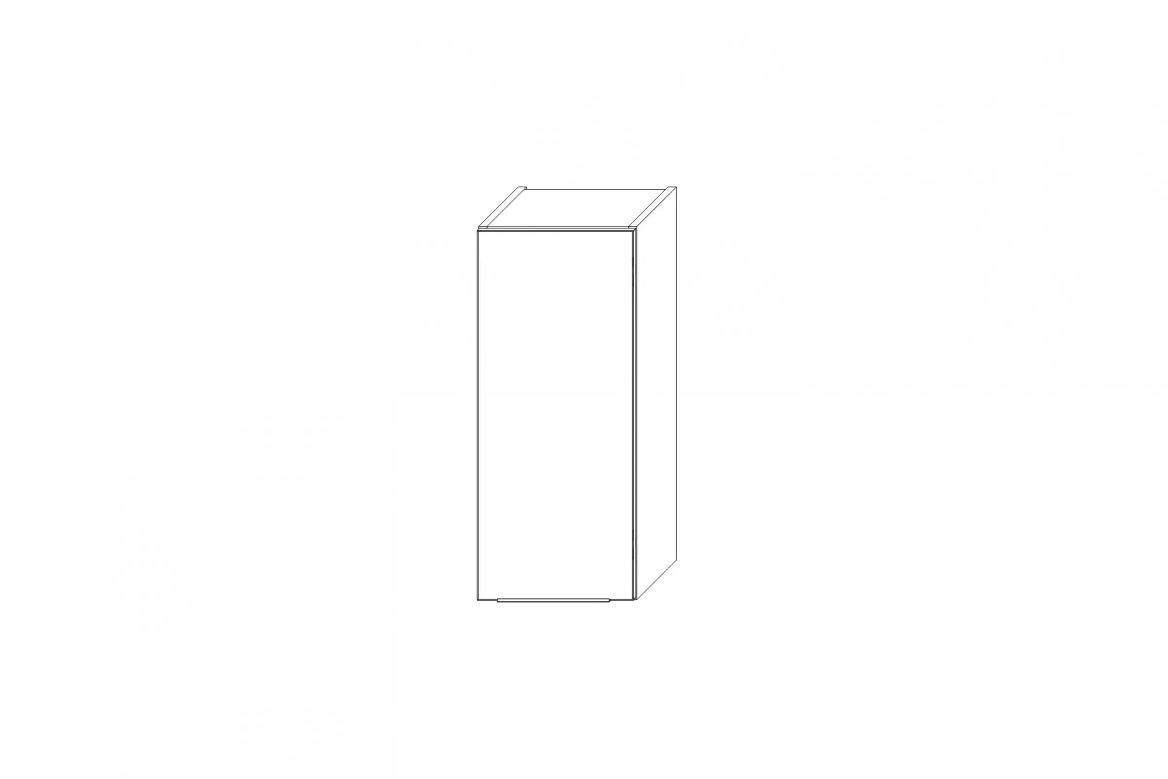 KAMMONO W30.1/71 - závesná skrinka - P2 i K2 BLACK Skrinka Kuchynská závesná Kammono K2 W30.1/71 jednodverová