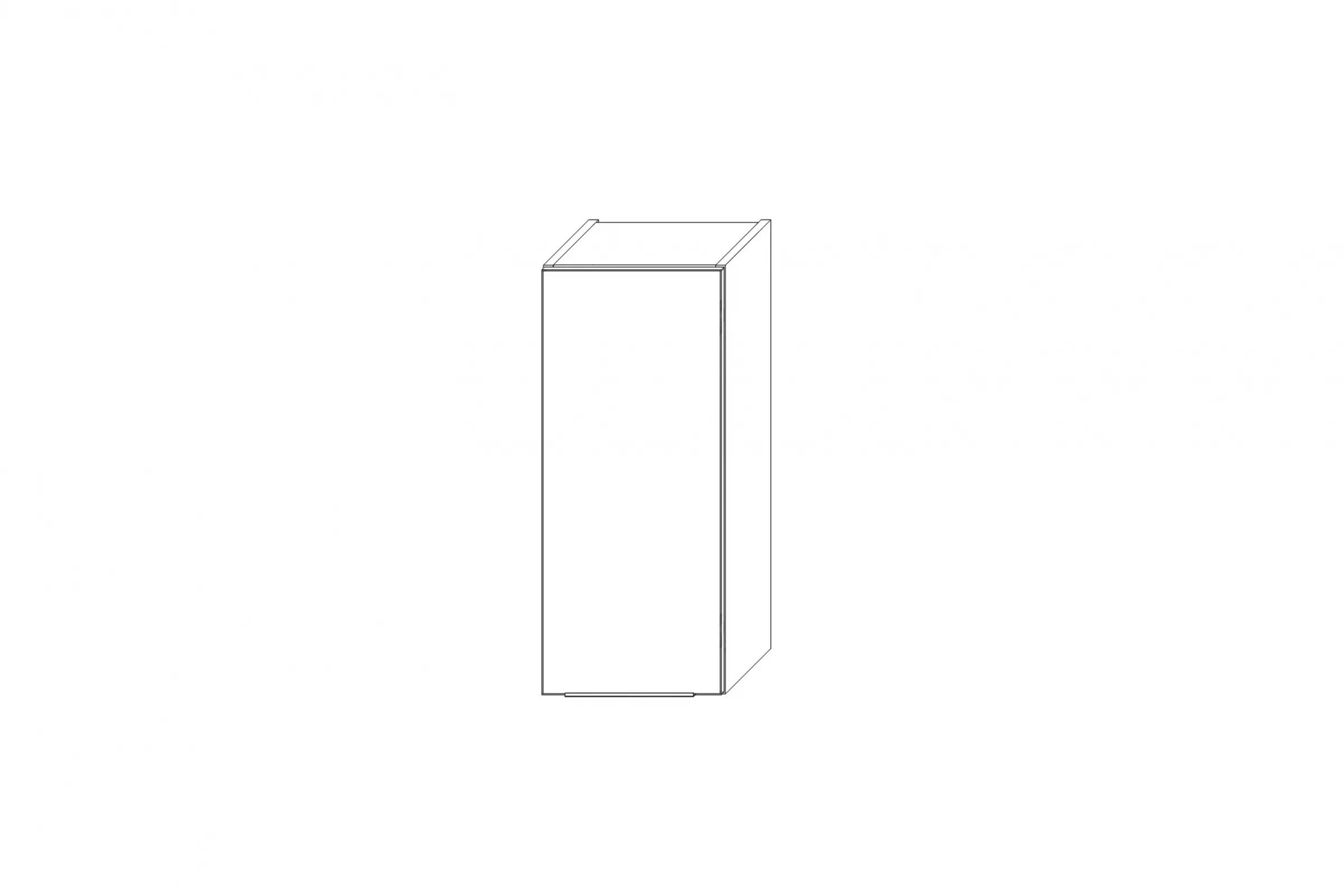 KAMMONO W30.1/90 - závesná skrinka - P2 i K2 BLACK Skrinka Kuchynská závesná Kammono K2 W30.1/90 jednodverová