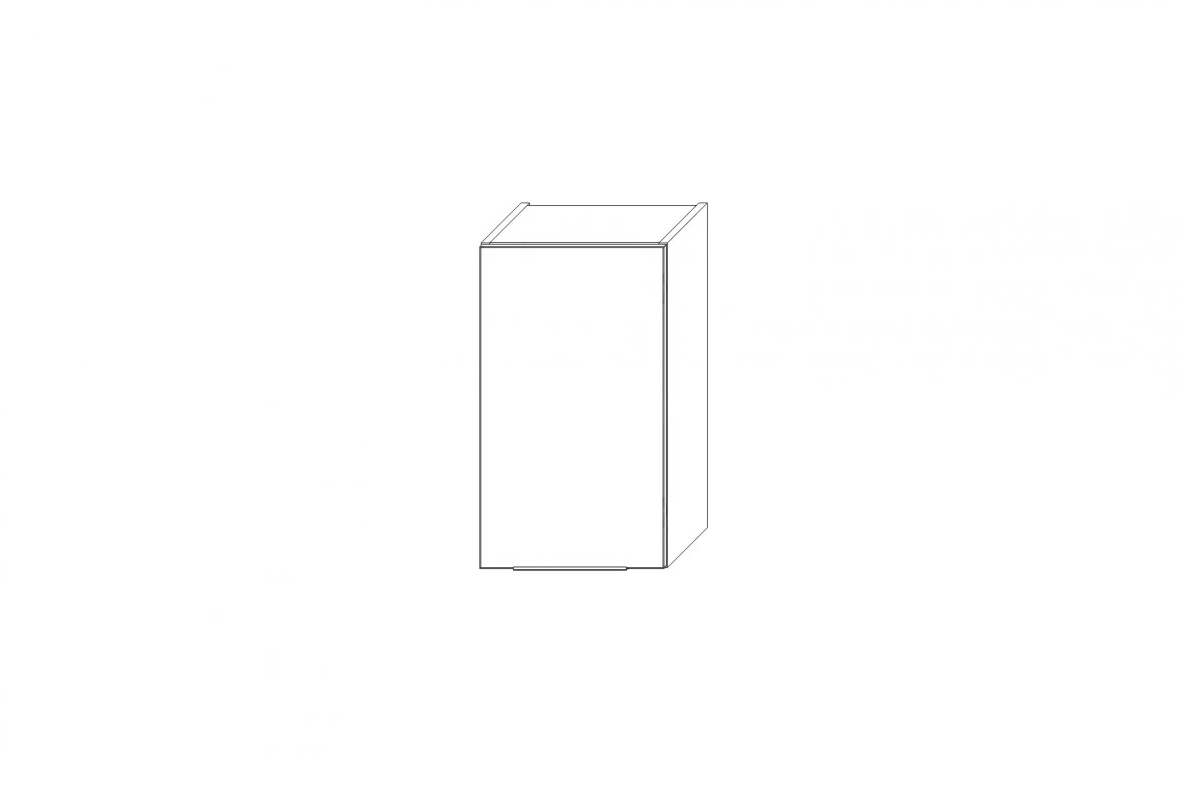 Horní kuchyňská skříňka Kammono K2 W35.1/61 jednodveřová skříňka kuchyňská závěsná Kammono K2 W35.1/61 jednodveřová