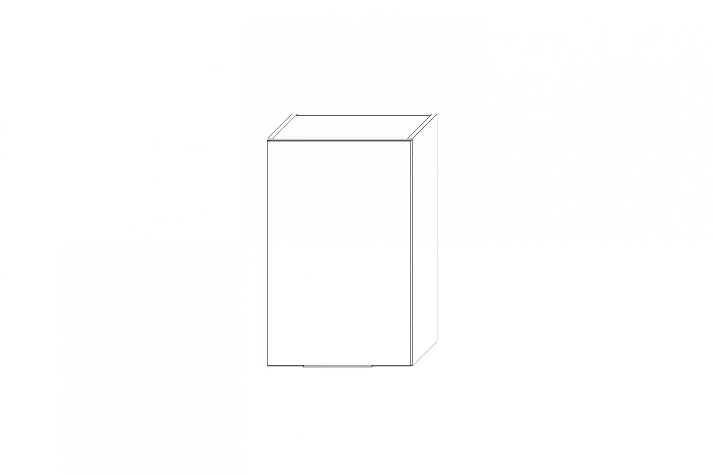 KAMMONO W45.1/71 - závesná skrinka - P2 i K2 BLACK Skrinka Kuchynská závesná Kammono K2 W45.1/71 jednodverová