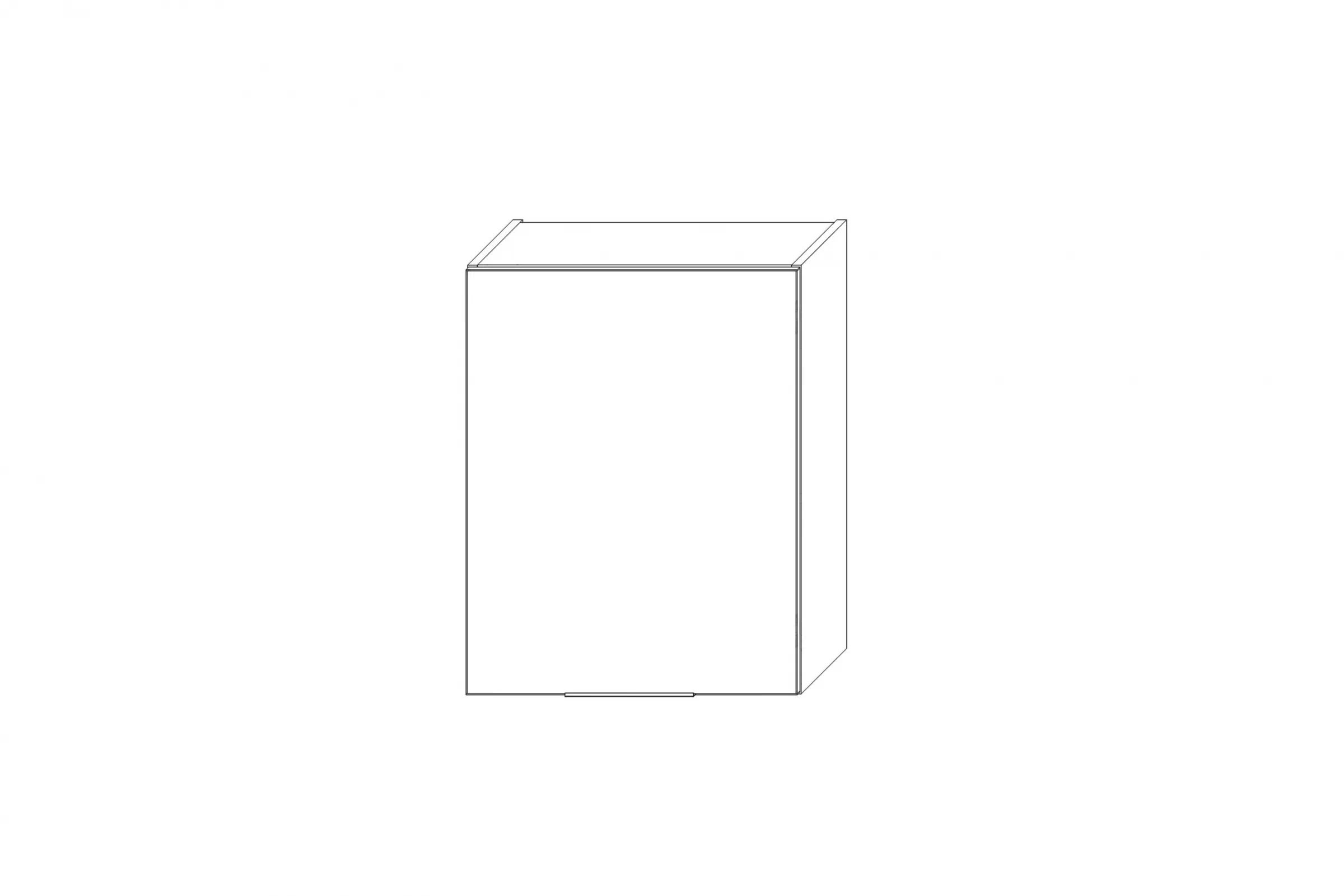 KAMMONO W55.1/90 - závesná skrinka - P2 i K2 BLACK Skrinka Kuchynská závesná Kammono K2 W55.1/90 jednodverová