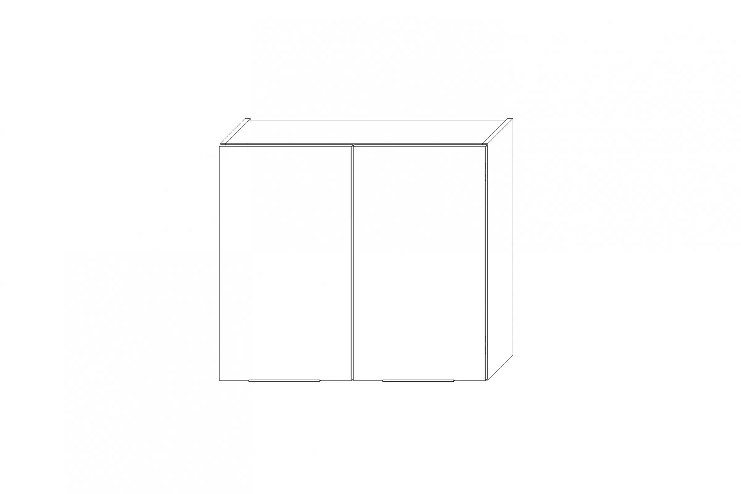 Horní kuchyňská skříňka Kammono K2 W80/71 dvoudveřová skříňka kuchyňská závěsná Kammono K2 W80/71 dvoudveřová