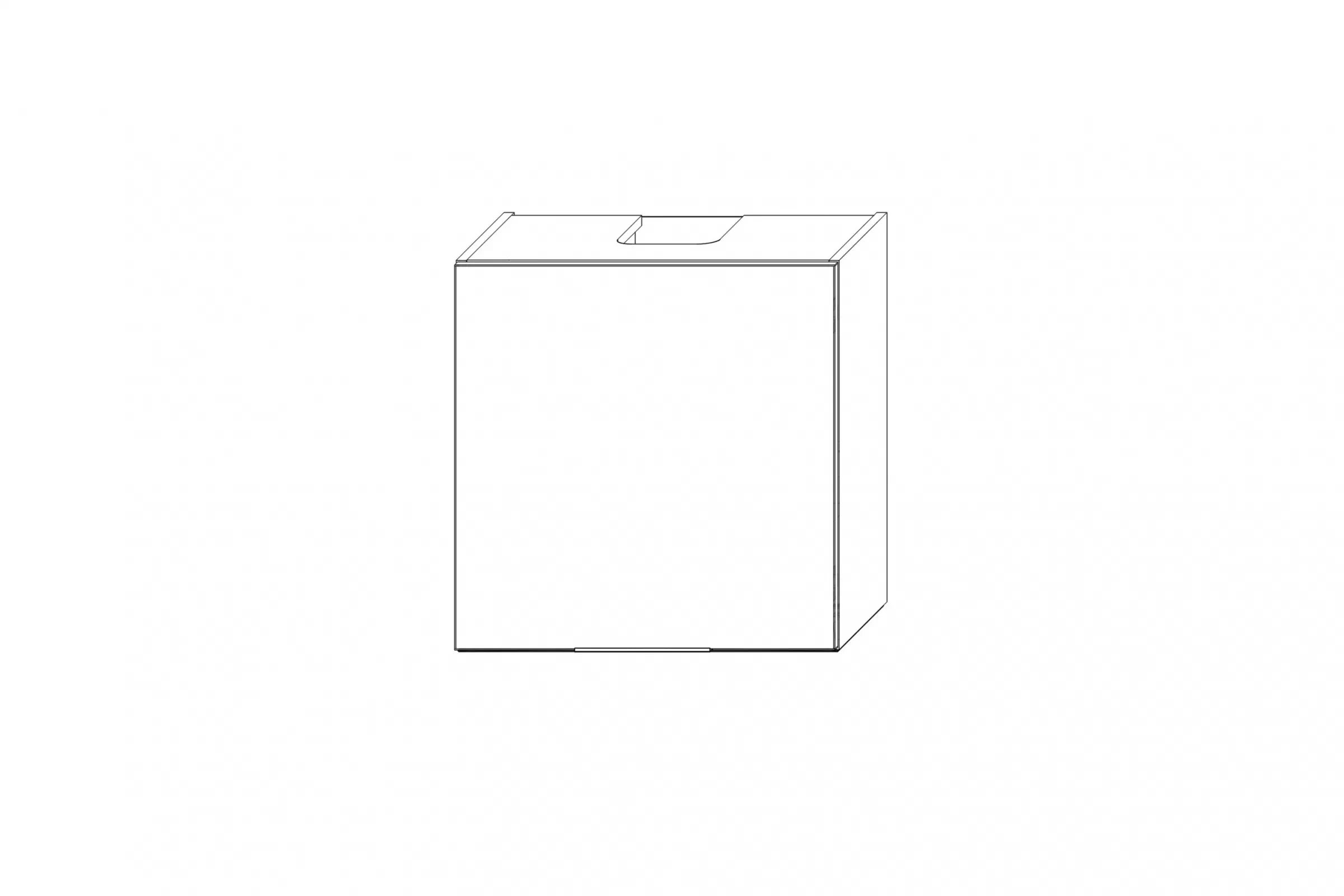 Horní kuchyňská skříňka Kammono K2 WP3B60.1/61 digestořová pro vestavbu nad indukční varnou desku skříňka kuchyňská závěsná Kammono K2 WP3B60.1/61 digestořová pro zabudowy nad plyta indukcyjna