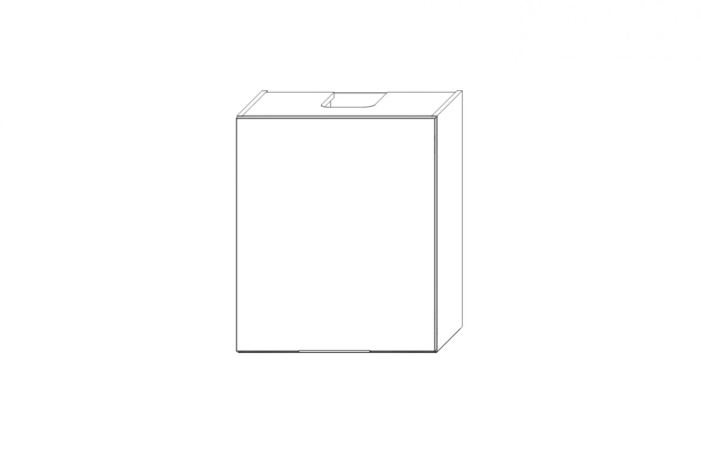 Horní kuchyňská skříňka Kammono K2 WP3B60.1/71 digestořová pro vestavbu nad indukční varnou desku skříňka kuchyňská závěsná Kammono K2 WP3B60.1/71 digestořová pro zabudowy nad plyta indukcyjna