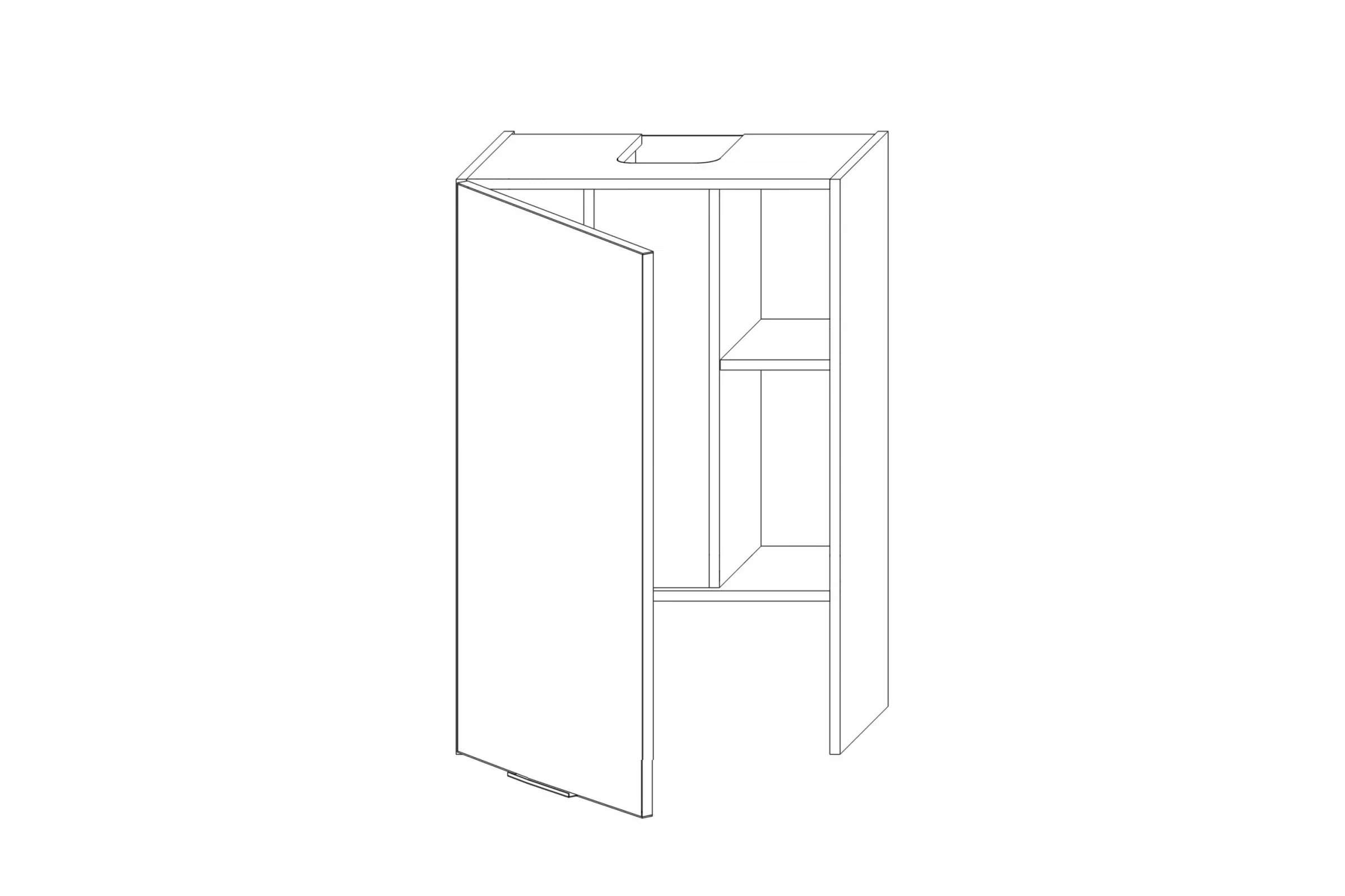 Horní kuchyňská skříňka Kammono K2 WP3B60.1/90 digestořová pro vestavbu nad indukční varnou desku skříňka kuchyňská závěsná Kammono K2 WP3B60.1/90 digestořová pro zabudowy nad plyta indukcyjna