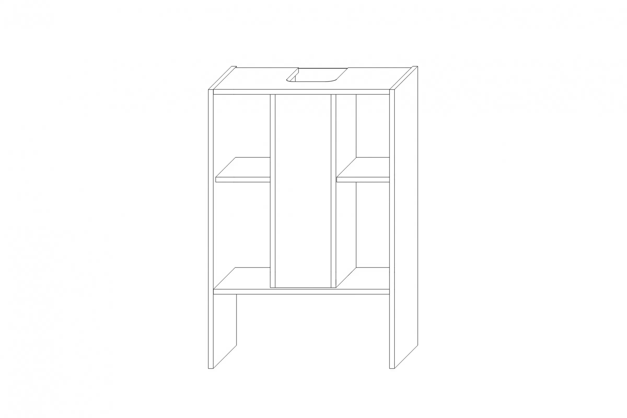 Horní kuchyňská skříňka Kammono K2 WP3B60.1/90 digestořová pro vestavbu nad indukční varnou desku skříňka kuchyňská závěsná Kammono K2 WP3B60.1/90 digestořová pro zabudowy nad plyta indukcyjna
