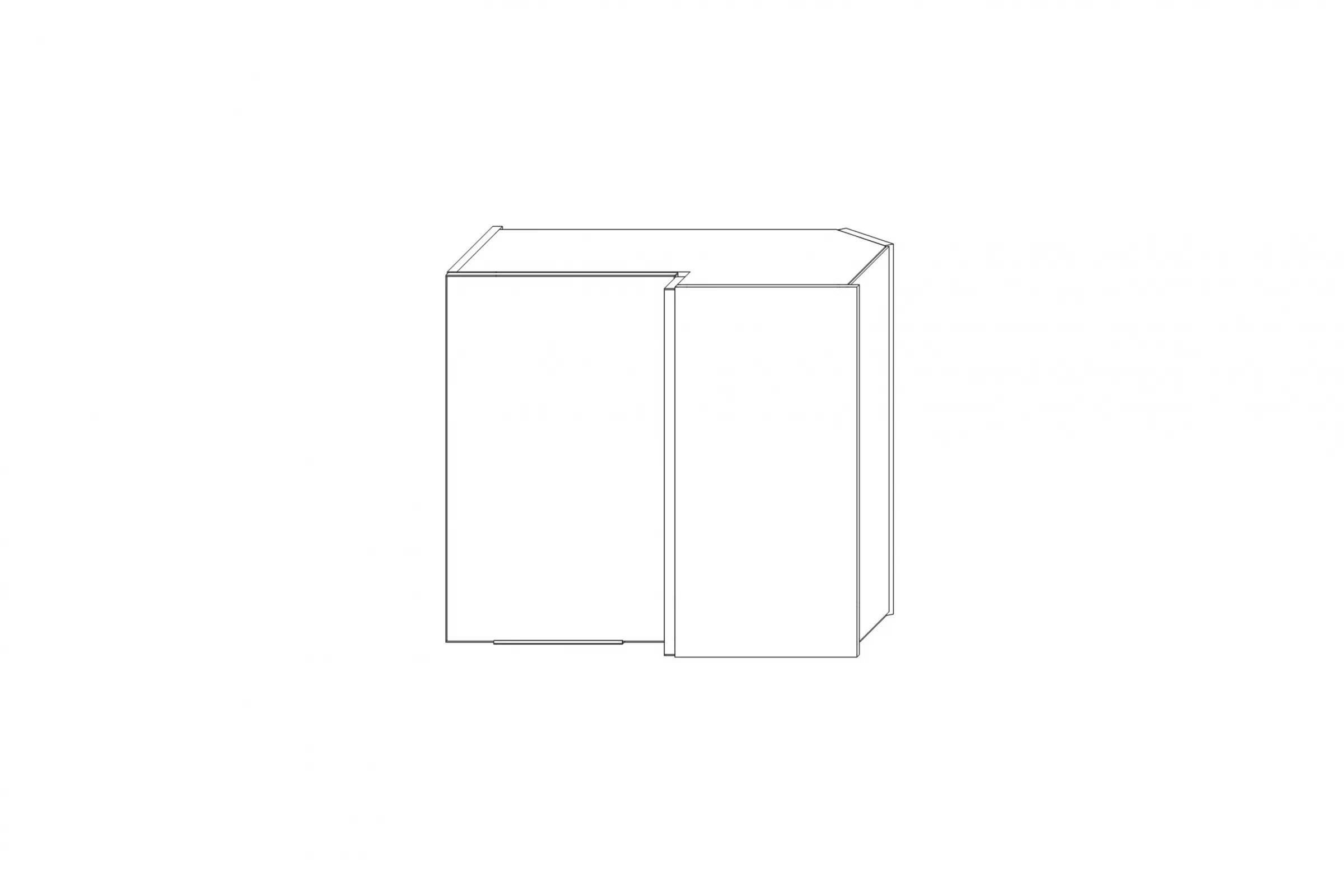 Rohová horní kuchyňská skříňka Kammono K2 WRP70x40/61 jednodveřová skříňka kuchyňská závěsná Kammono K2 WRP70x40/61 jednodveřová rohová