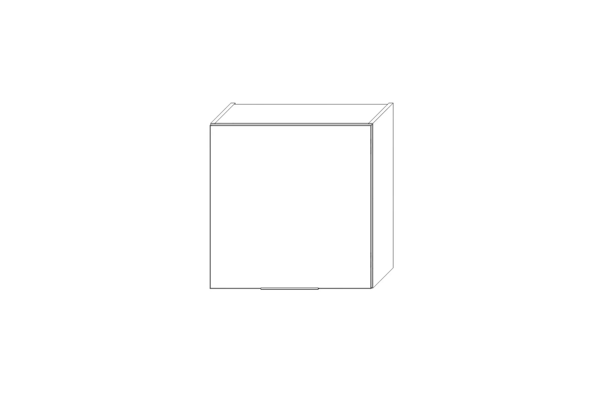 KAMMONO WS60.1/61 - závesná skrinka s odkvapkávačom - P2 i K2 BLACK Skrinka Kuchynská závesná Kammono K2 WS60.1/61 jednodverová z suszarka do naczyn