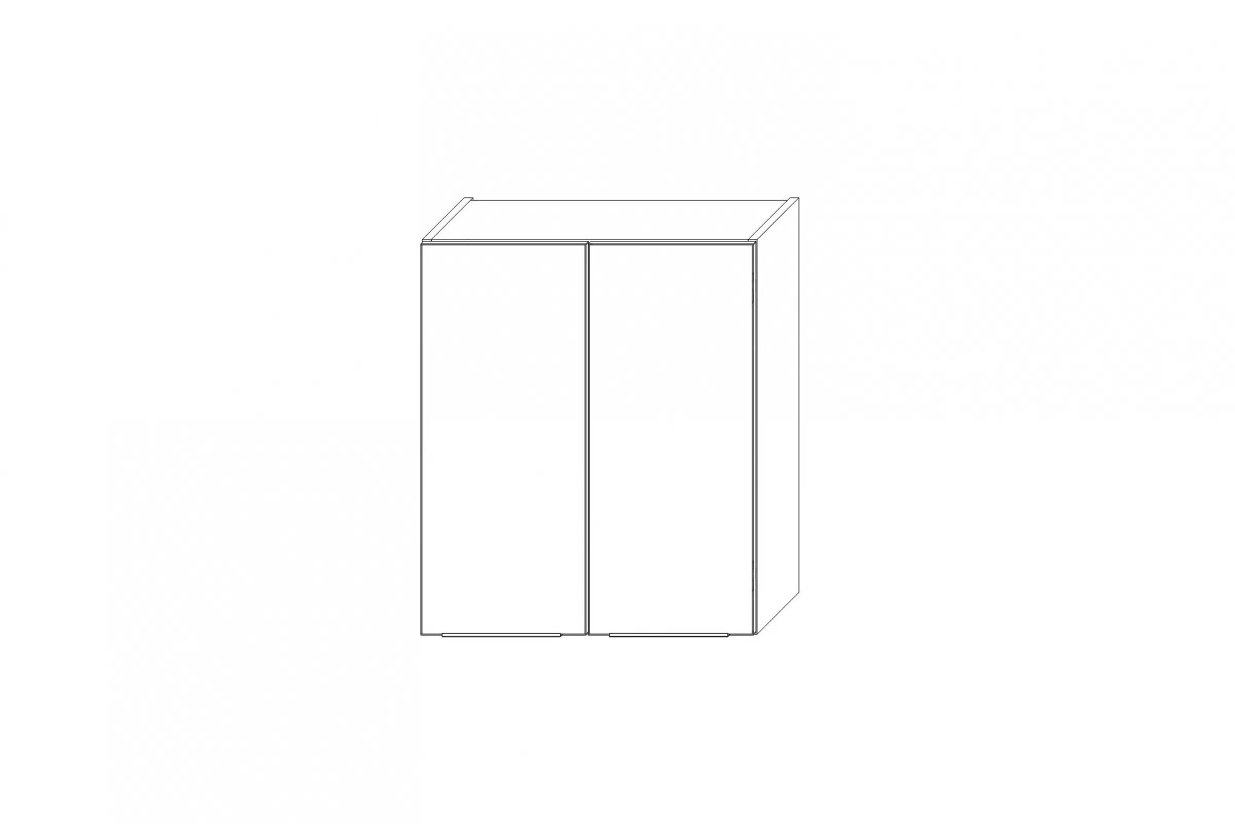 Horní kuchyňská skříňka Kammono K2 WS60/71 dvoudveřová s odkapávačem na nádobí skříňka kuchyňská závěsná Kammono K2 WS60/71 dvoudveřová z suszarka pro naczyn