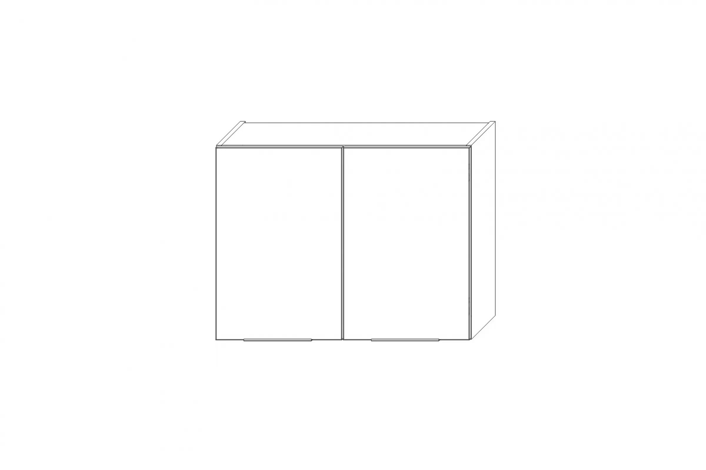 Horní kuchyňská skříňka Kammono K2 WS80/61 dvoudveřová s odkapávačem na nádobí skříňka kuchyňská závěsná Kammono K2 WS80/61 dvoudveřová z suszarka pro naczyn