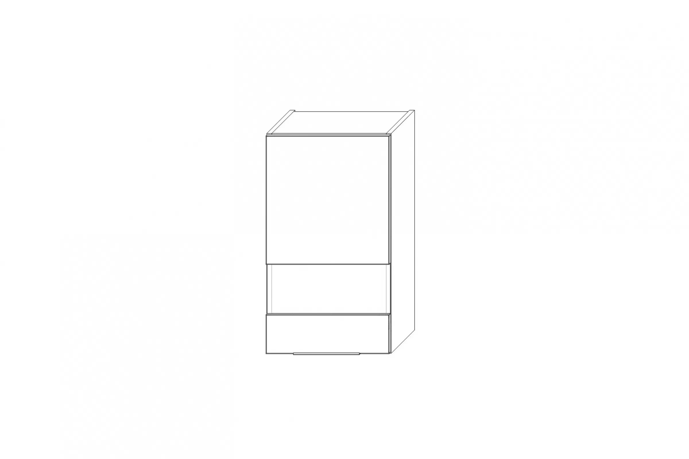 Horní kuchyňská skříňka Kammono K2 WW40.1/71 jednodveřová s prosklením skříňka kuchyňská závěsná Kammono K2 WW40.1/71 jednodveřová z przeszkleniem