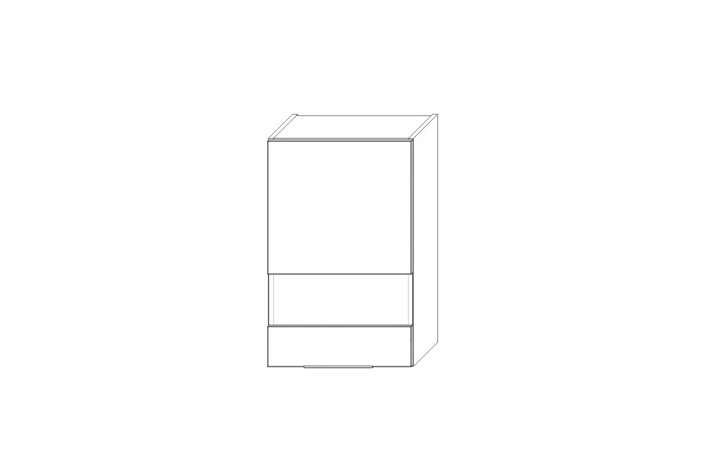 Horní kuchyňská skříňka Kammono K2 WW45.1/71 jednodveřová s prosklením skříňka kuchyňská závěsná Kammono K2 WW45.1/71 jednodveřová z przeszkleniem