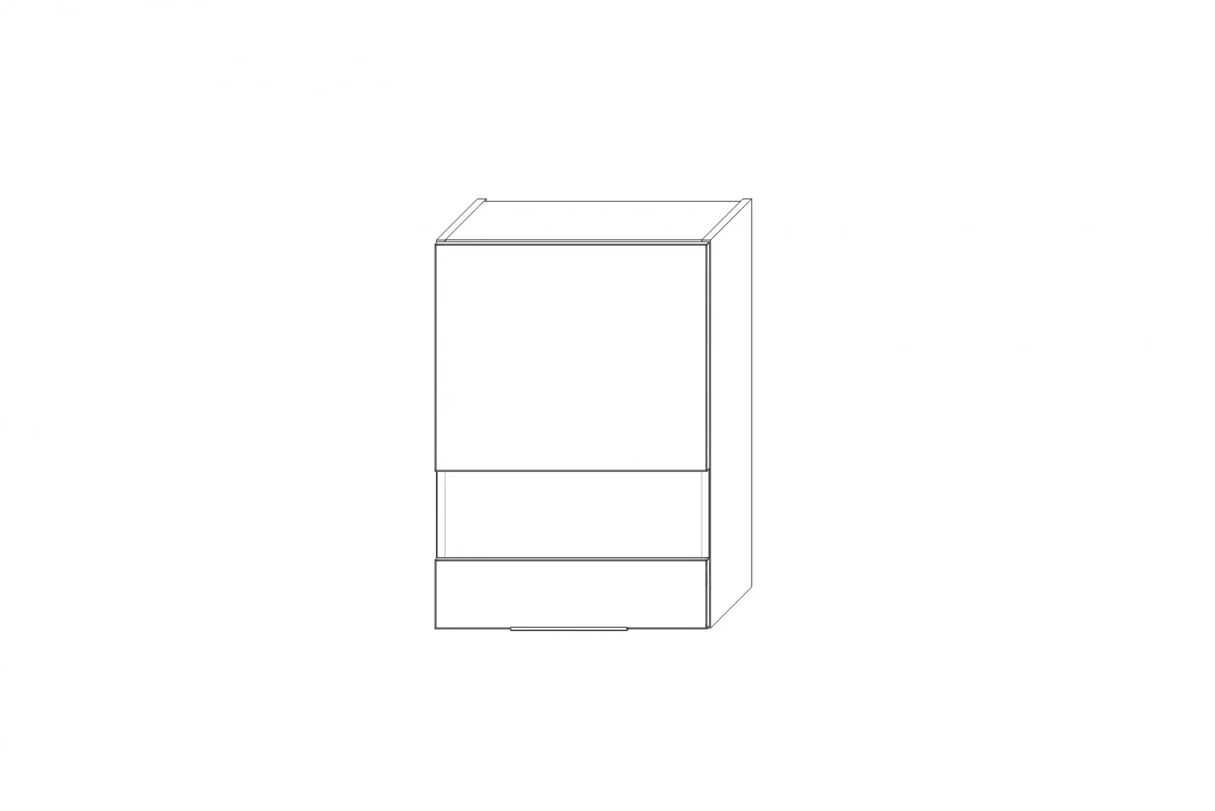 Horní kuchyňská skříňka Kammono K2 WW50.1/90 jednodveřová s prosklením skříňka kuchyňská závěsná Kammono K2 WW50.1/90 jednodveřová z przeszkleniem