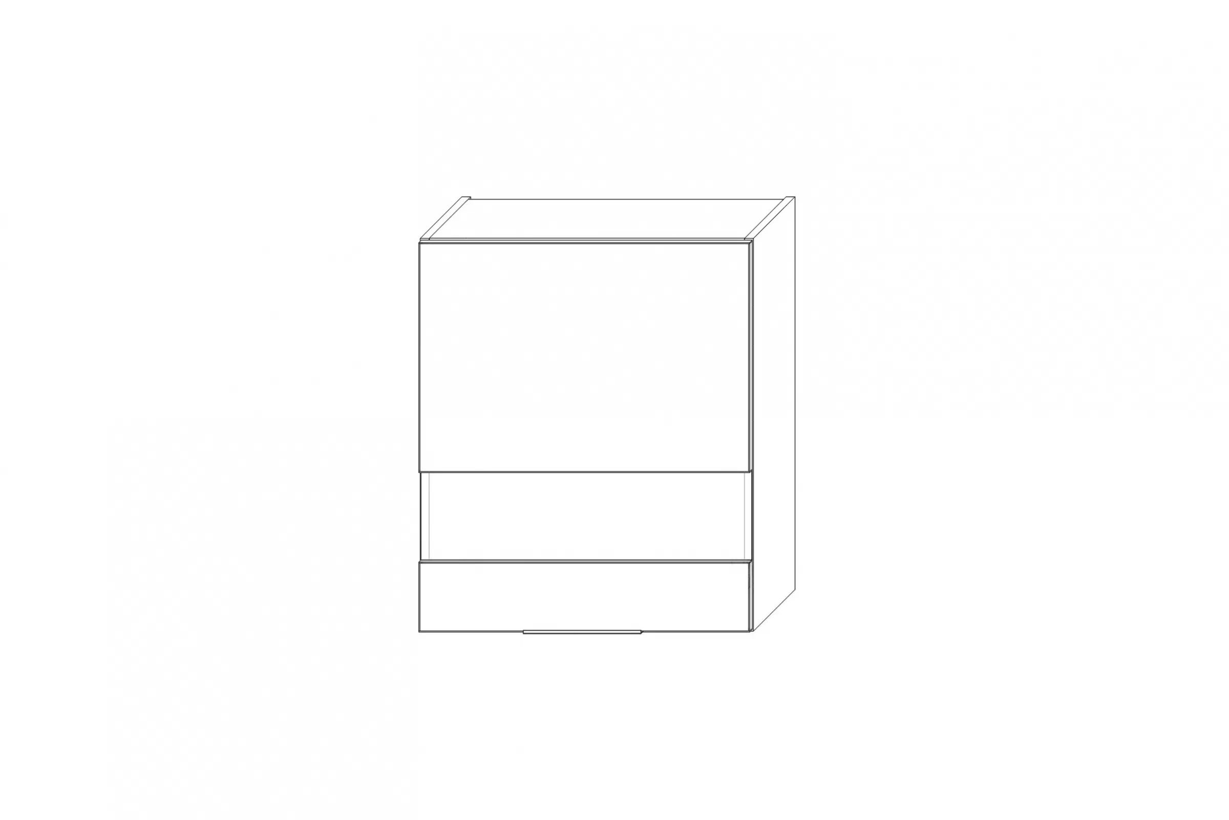 Horní kuchyňská skříňka Kammono K2 WW60.1/71 jednodveřová s prosklením skříňka kuchyňská závěsná Kammono K2 WW60.1/71 jednodveřová z przeszkleniem