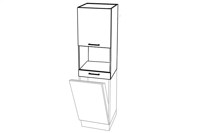 Skrinka Kuchynská závesná KAMMONO P2 NWPKD45.1SS/71 nad zmywarke do riadu kompaktowego piekarnika Skrinka Kuchynská závesná KAMMONO P2 NWPKD45.1SS/71 nad zmywarke do riadu kompaktowego piekarnika