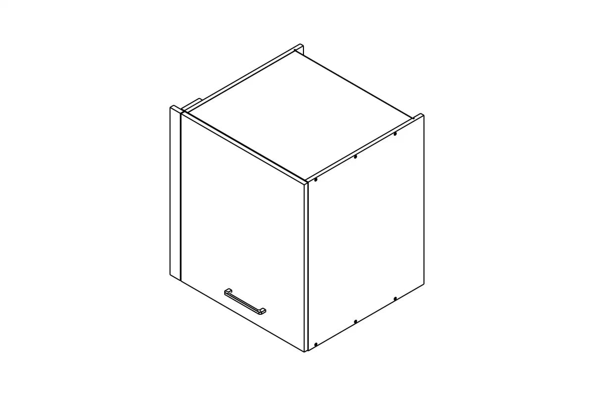 Závesná kuchynská skrinka Kammono P2 SND65.1/71 rohová Skrinka Kuchynská závesná Kammono P2 SND65.1/71 do riadu naroznej