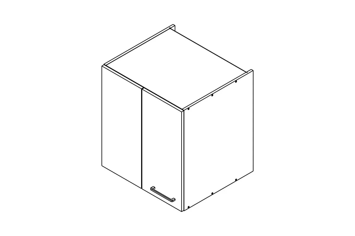 Skrinka Kuchynská závesná Kammono P2 SNPR65/71 do riadu naroznej Skrinka Kuchynská závesná Kammono P2 SNPR65/71 do riadu naroznej