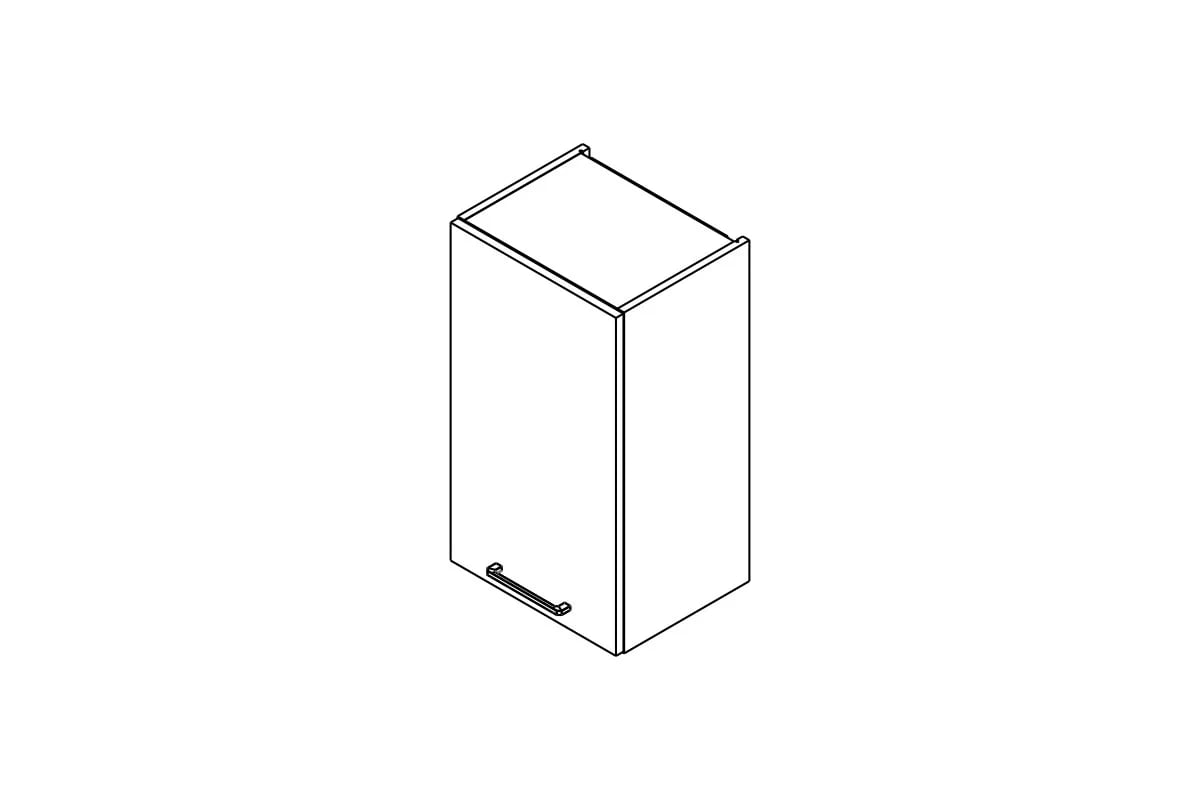 skříňka kuchyňská závěsná Kammono P2 W40.1/71 jednodveřová skříňka kuchyňská závěsná Kammono P2 W40.1/71 jednodveřová