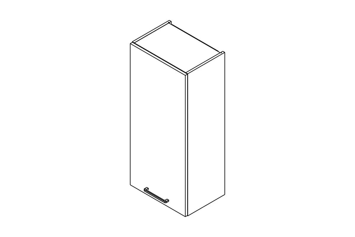 skříňka kuchyňská závěsná Kammono P2 W45.1/100 jednodveřová skříňka kuchyňská závěsná Kammono P2 W45.1/100 jednodveřová