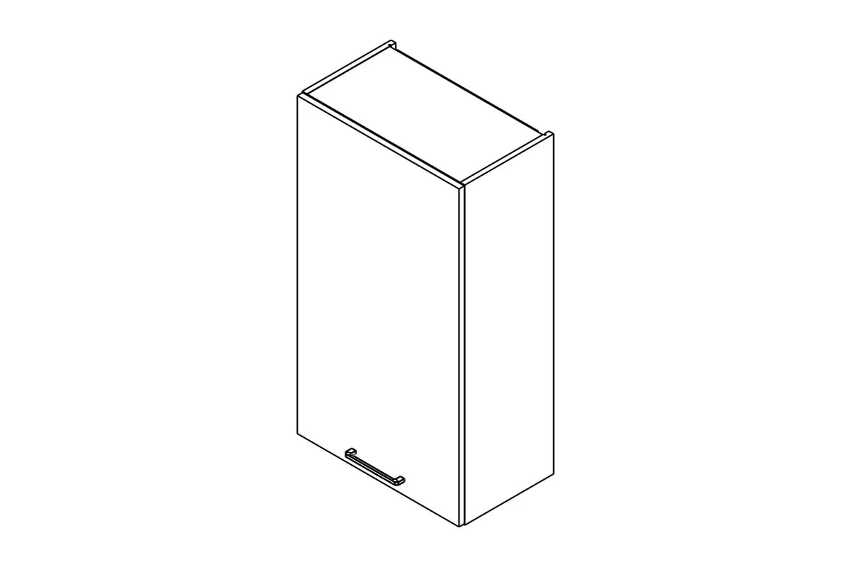 Skrinka Kuchynská závesná Kammono P2 W55.1/100 jednodverová Skrinka Kuchynská závesná Kammono P2 W55.1/100 jednodverová
