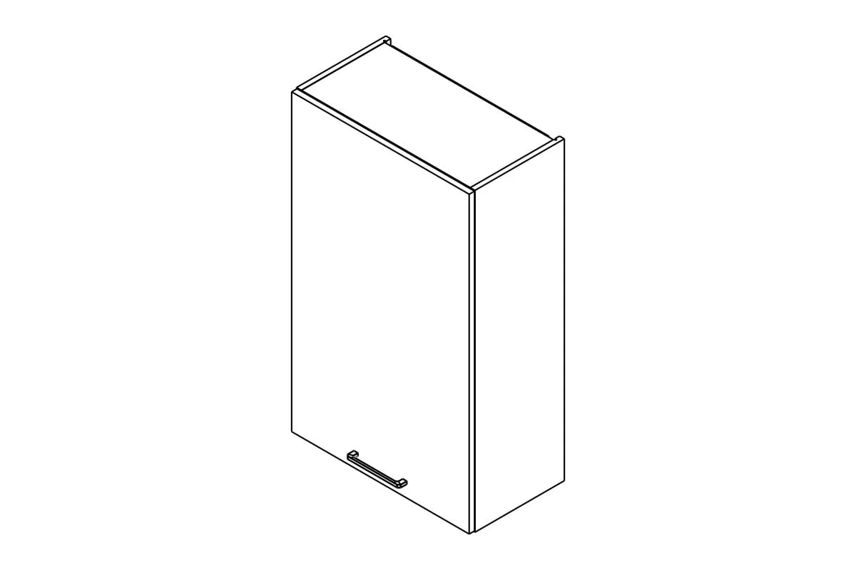 Skrinka Kuchynská závesná Kammono P2 W60.1/100 jednodverová Skrinka Kuchynská závesná Kammono P2 W60.1/100 jednodverová