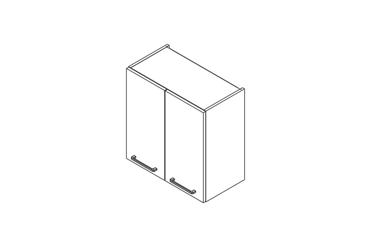 Skrinka Kuchynská závesná Kammono P2 W60/61 dvojdverová Skrinka Kuchynská závesná Kammono P2 W60/61 dvojdverová