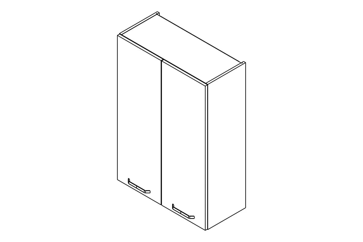 Skrinka Kuchynská závesná Kammono P2 W70/100 dvojdverová Skrinka Kuchynská závesná Kammono P2 W70/100 dvojdverová