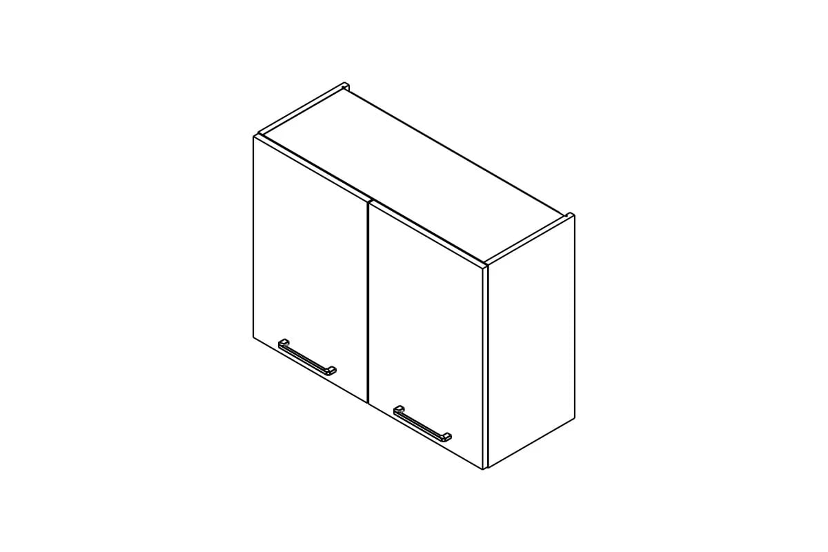 Skrinka Kuchynská závesná Kammono P2 W80/61 dvojdverová Skrinka Kuchynská závesná Kammono P2 W80/61 dvojdverová