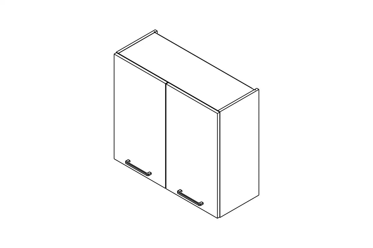 Skrinka Kuchynská závesná Kammono P2 W80/71 dvojdverová Skrinka Kuchynská závesná Kammono P2 W80/71 dvojdverová