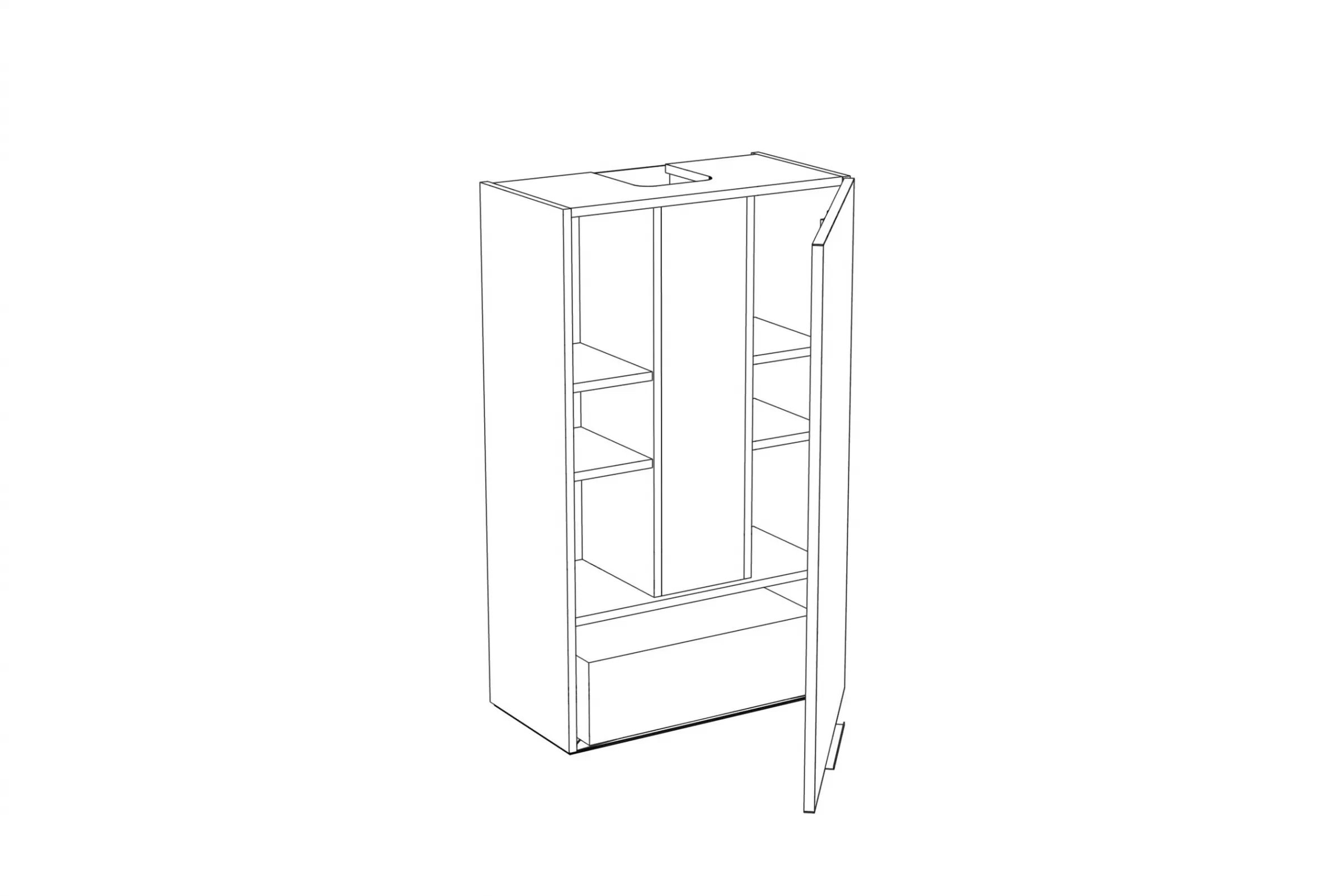 Skrinka Kuchynská závesná Kammono P2 WP3B60.1/100 digestorová do riadu nad plyta indukcyjna Skrinka Kuchynská závesná Kammono P2 WP3B60.1/100 digestorová do riadu nad plyta indukcyjna