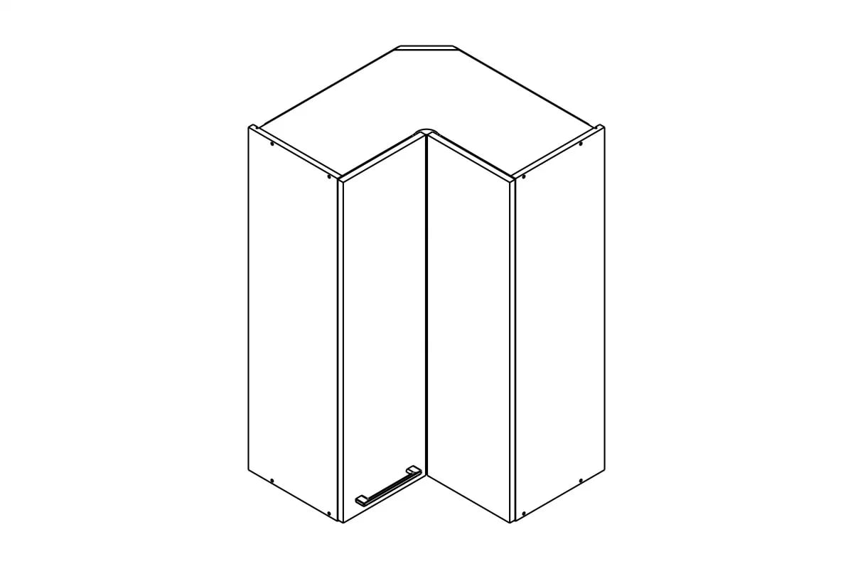 Skrinka Kuchynská závesná Kammono P2 WRP60/100 dvojdverová rohová Skrinka Kuchynská závesná Kammono P2 WRP60/100 dvojdverová rohová