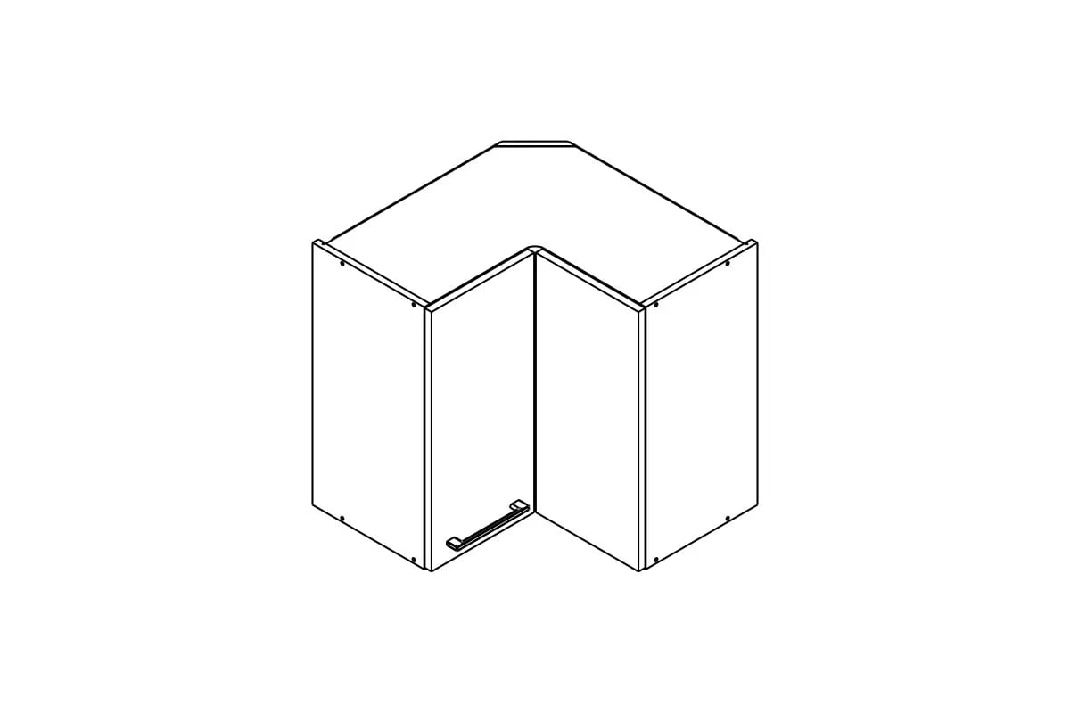 skříňka kuchyňská závěsná Kammono P2 WRP60/61 dvoudveřová rohová skříňka kuchyňská závěsná Kammono P2 WRP60/61 dvoudveřová rohová