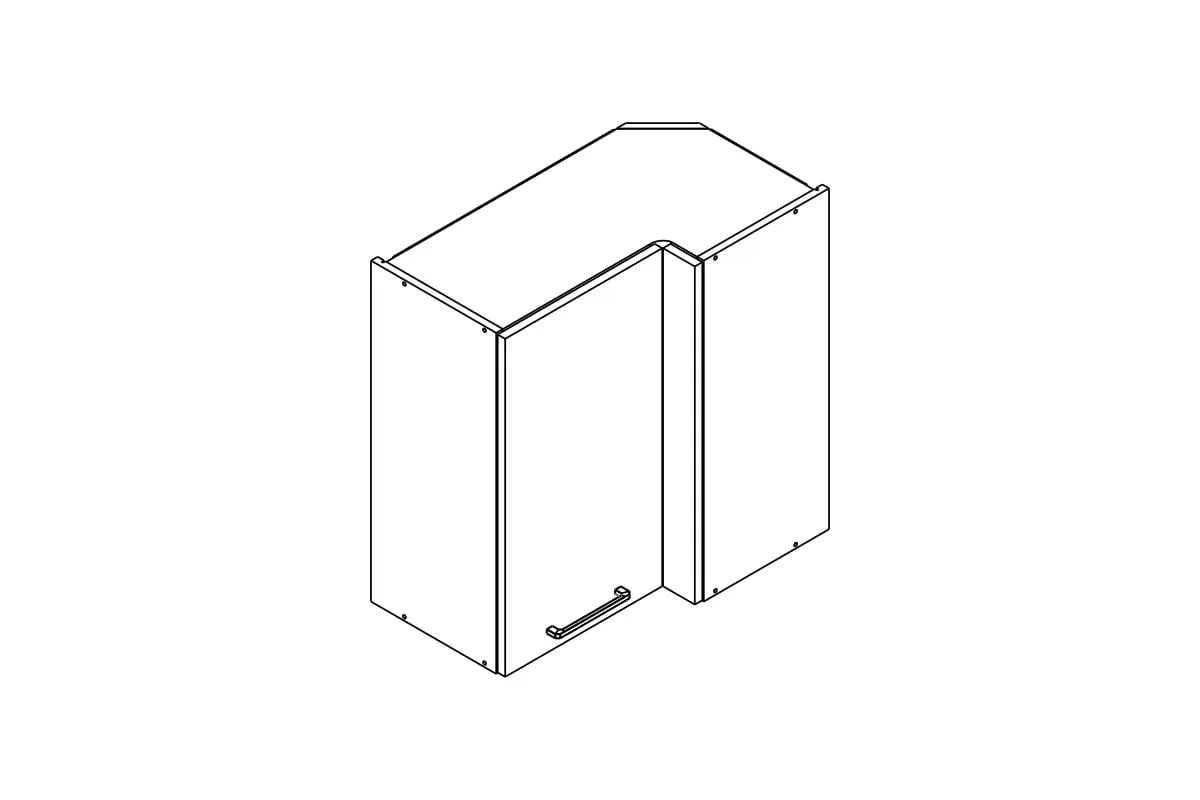 skříňka kuchyňská závěsná Kammono P2 WRP70x40/71 jednodveřová rohová skříňka kuchyňská závěsná Kammono P2 WRP70x40/71 jednodveřová rohová
