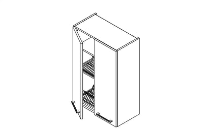 Skrinka Kuchynská závesná Kammono P2 WS60/90 dvojdverová z suszarka do naczyn