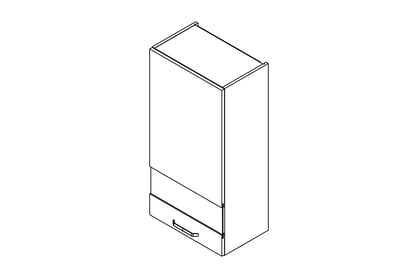 Skrinka Kuchynská závesná Kammono P2 WW50.1/100 jednodverová s presklením