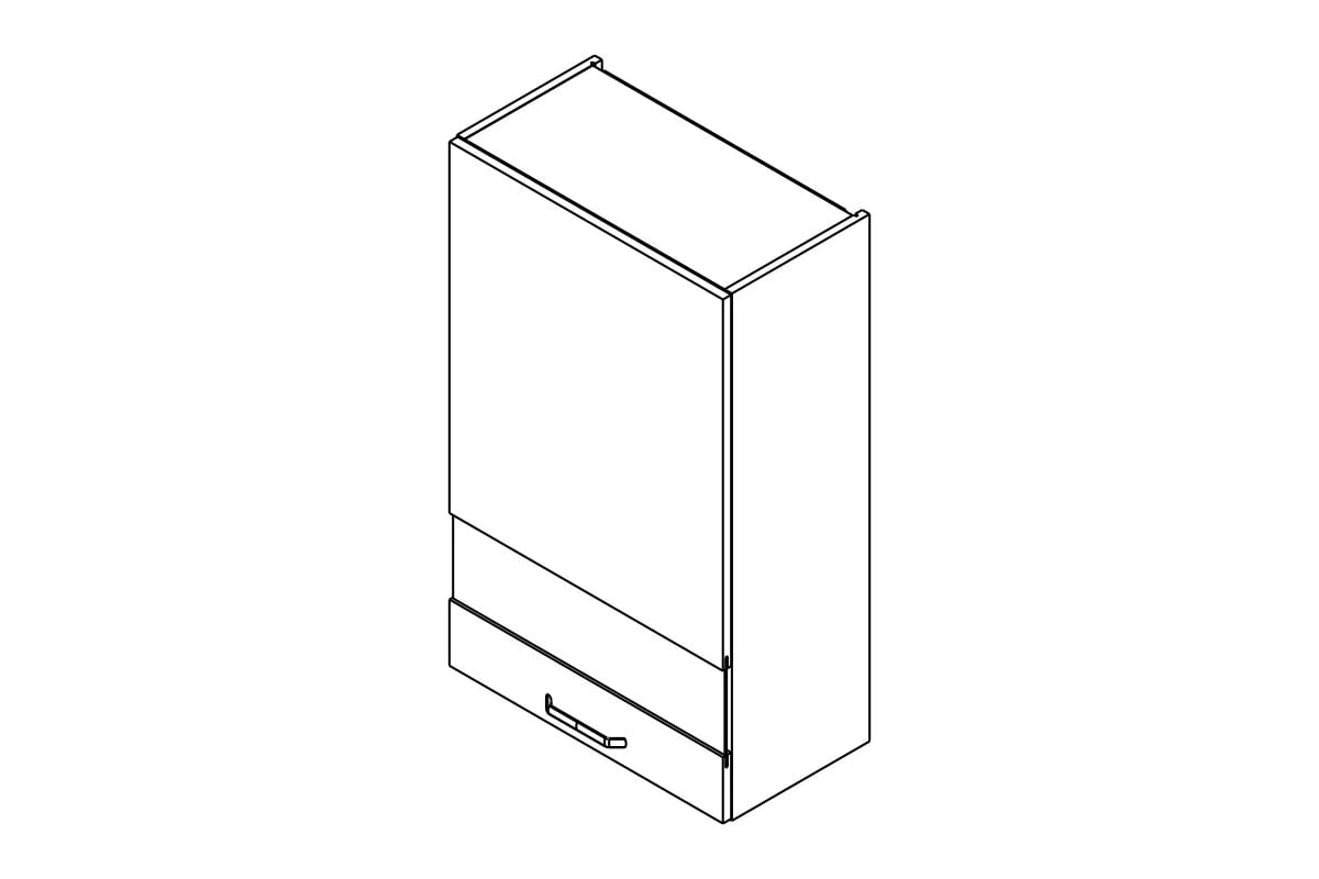 skříňka kuchyňská závěsná Kammono P2 WW60.1/100 jednodveřová z przeszkleniem skříňka kuchyňská závěsná Kammono P2 WW60.1/100 jednodveřová z przeszkleniem