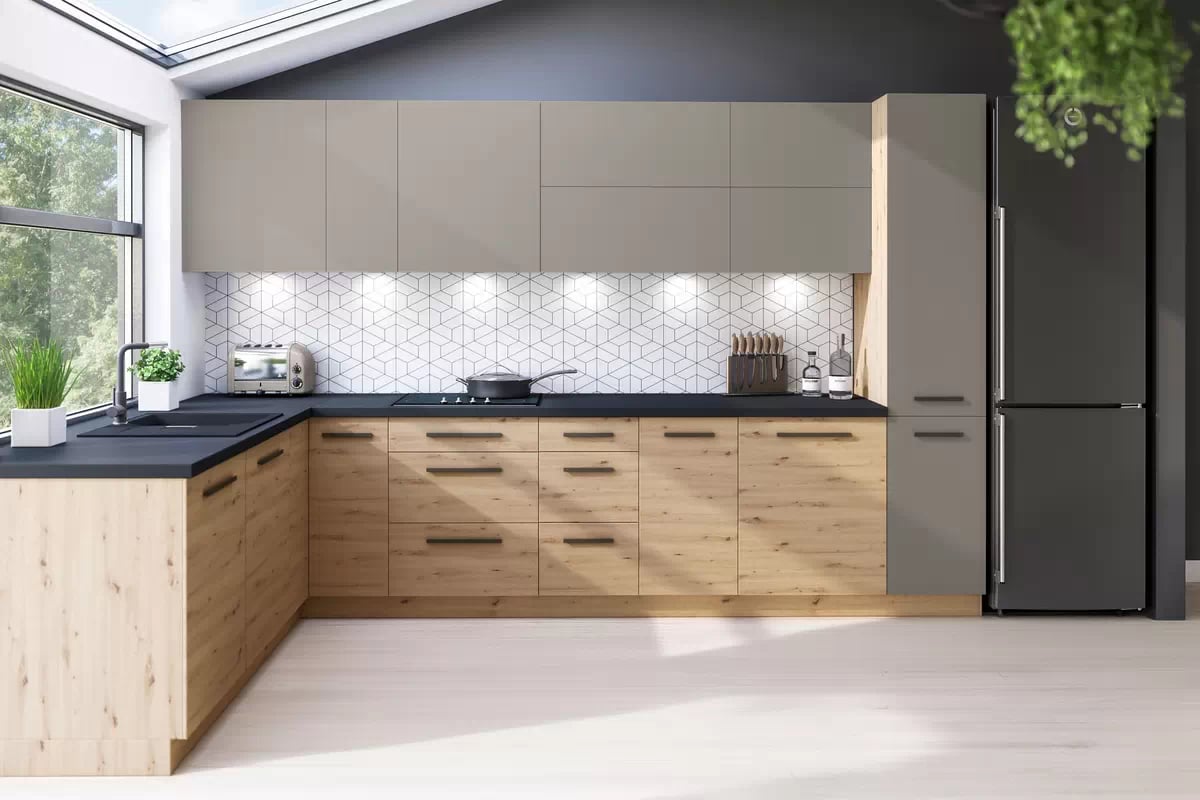 Skrinka Kuchynská závesná Langen G45G gleboka jednodverová - beige Skrinka Kuchynská závesná Langen G45G gleboka jednodverová - beige