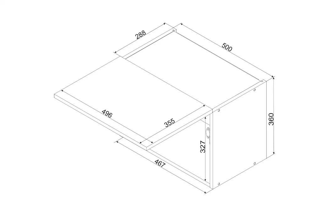 Natalia biely lesk W50 OKGR - závesná skrinka digestorová Skrinka Kuchynská závesná Natalia W50 OKGR nízka - biely lesk