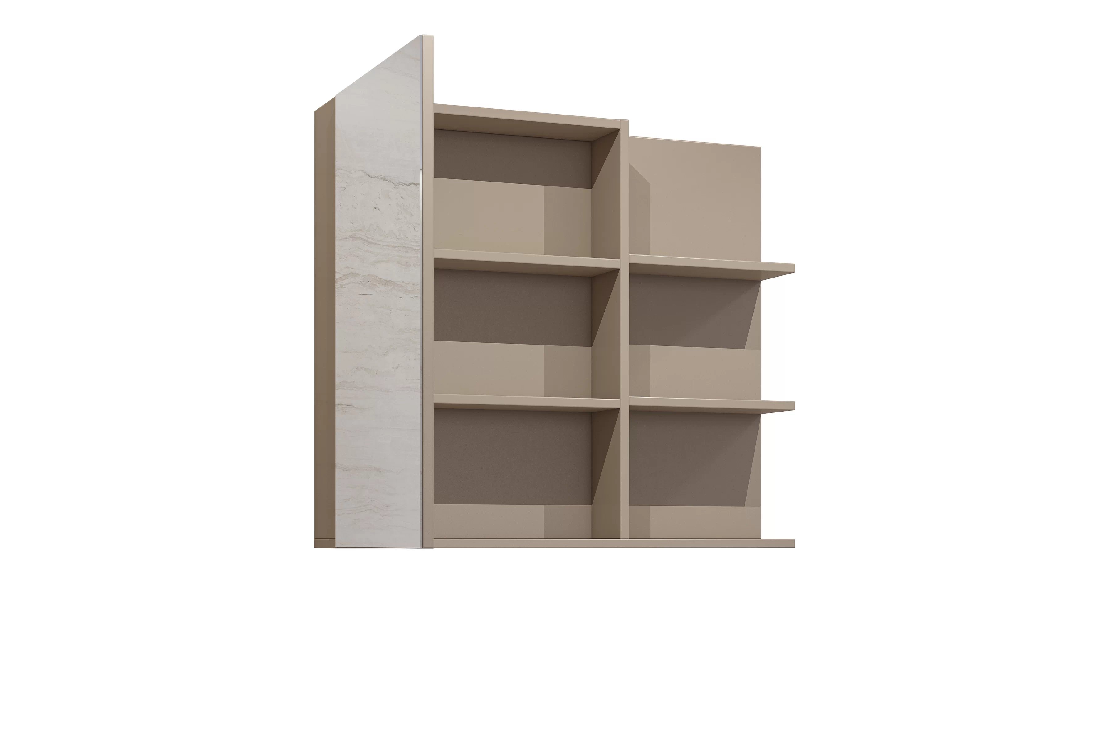 Závesná skrinka do kúpeľne Irvine 78 cm so zrkadlom – congo / čierna Skrinka lazienkowa Irvine 78 cm závesná z zrkadlom - congo / Čierny