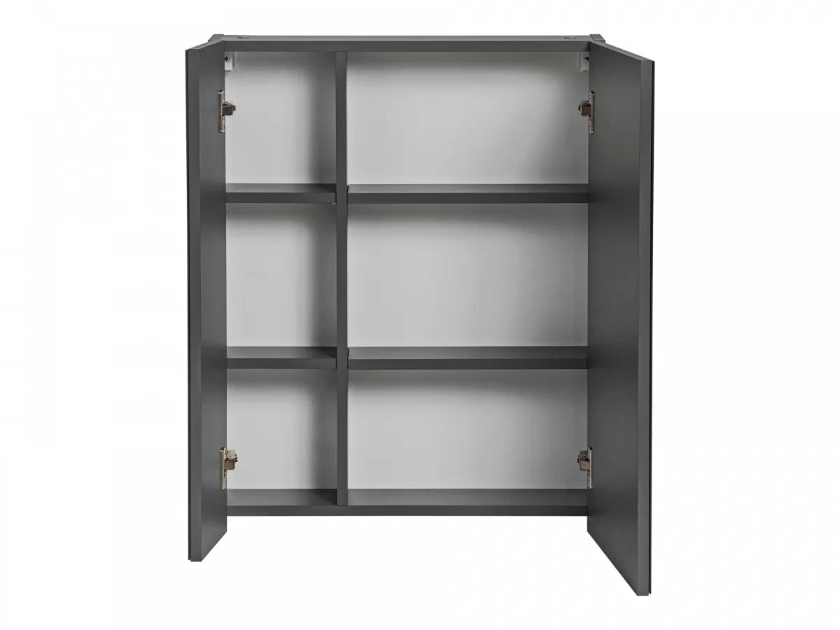 Závěsná zrcadlová skříňka Monako Grey Oak 840 60 cm - šedý diamant skříňka zrcadlová Monako Grey Oak 75 x 60 x 16 cm - dub hamilton 