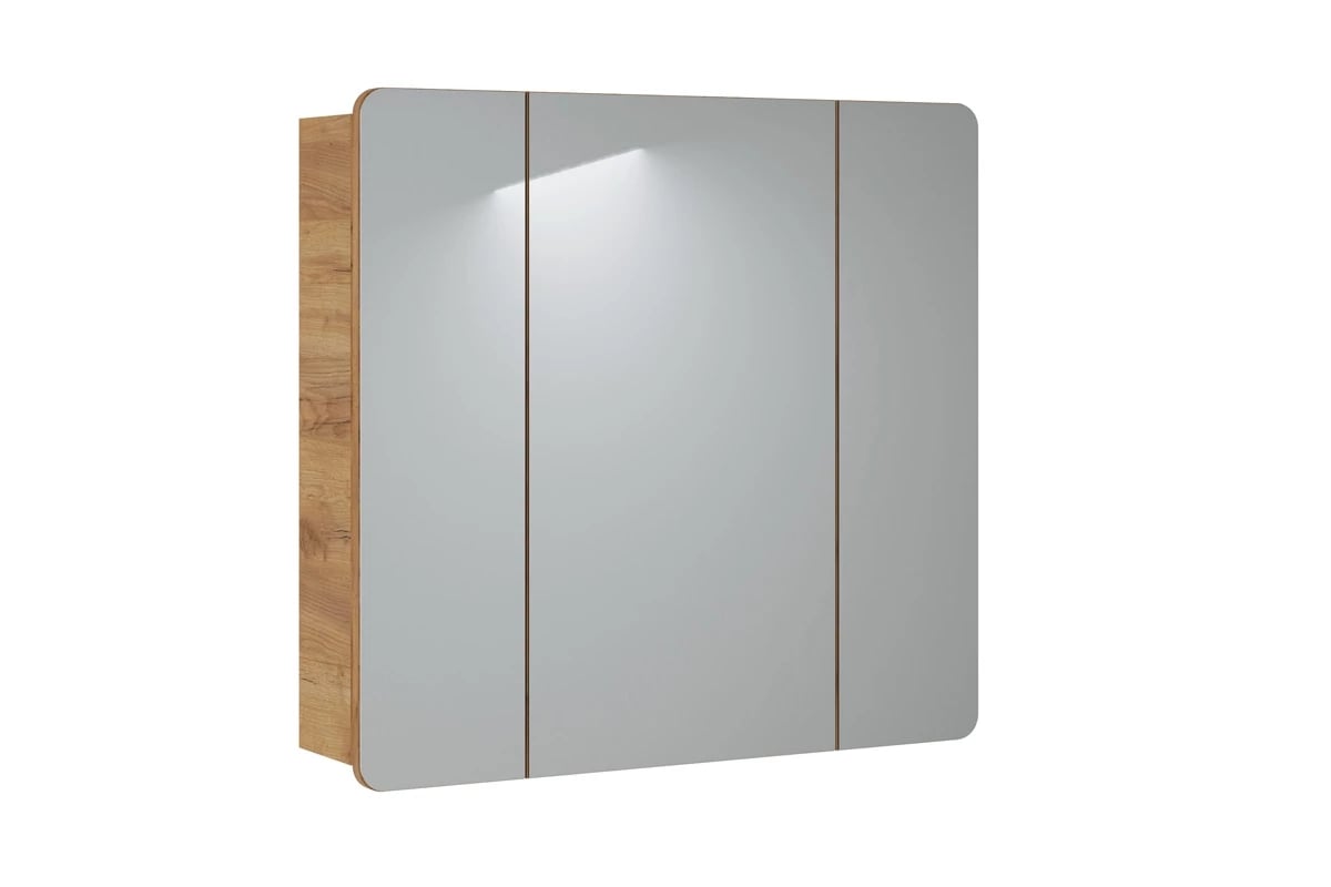 Skrinka so zrkadlom trojdverová Aruba 843 Skrinka lustrzana w farbe Dub 