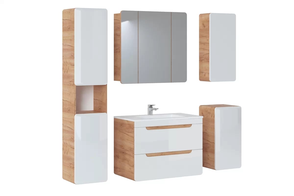 Skrinka so zrkadlom trojdverová Aruba 843 Nábytok kúpeľňové bogart 