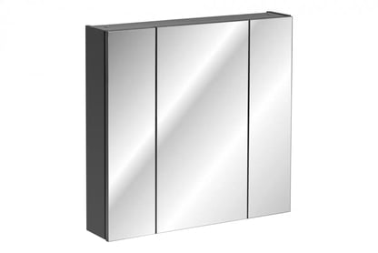 Závěsná zrcadlová skříňka Monako Grey Oak 841 80 cm - šedý diamant