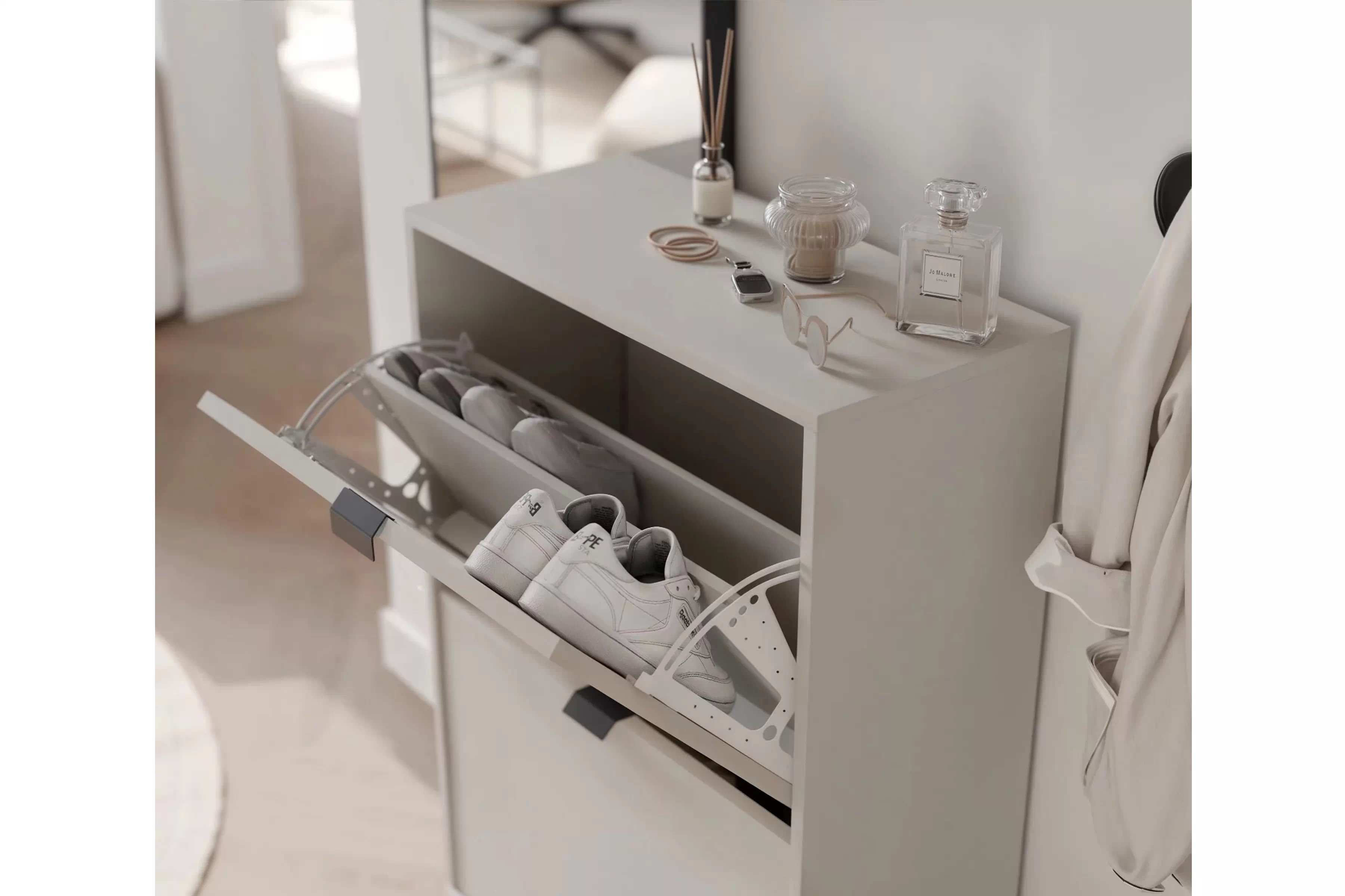 skříňka na boty Cremona - béžová Pískový  skříňka na boty Cremona - béžová Pískový 