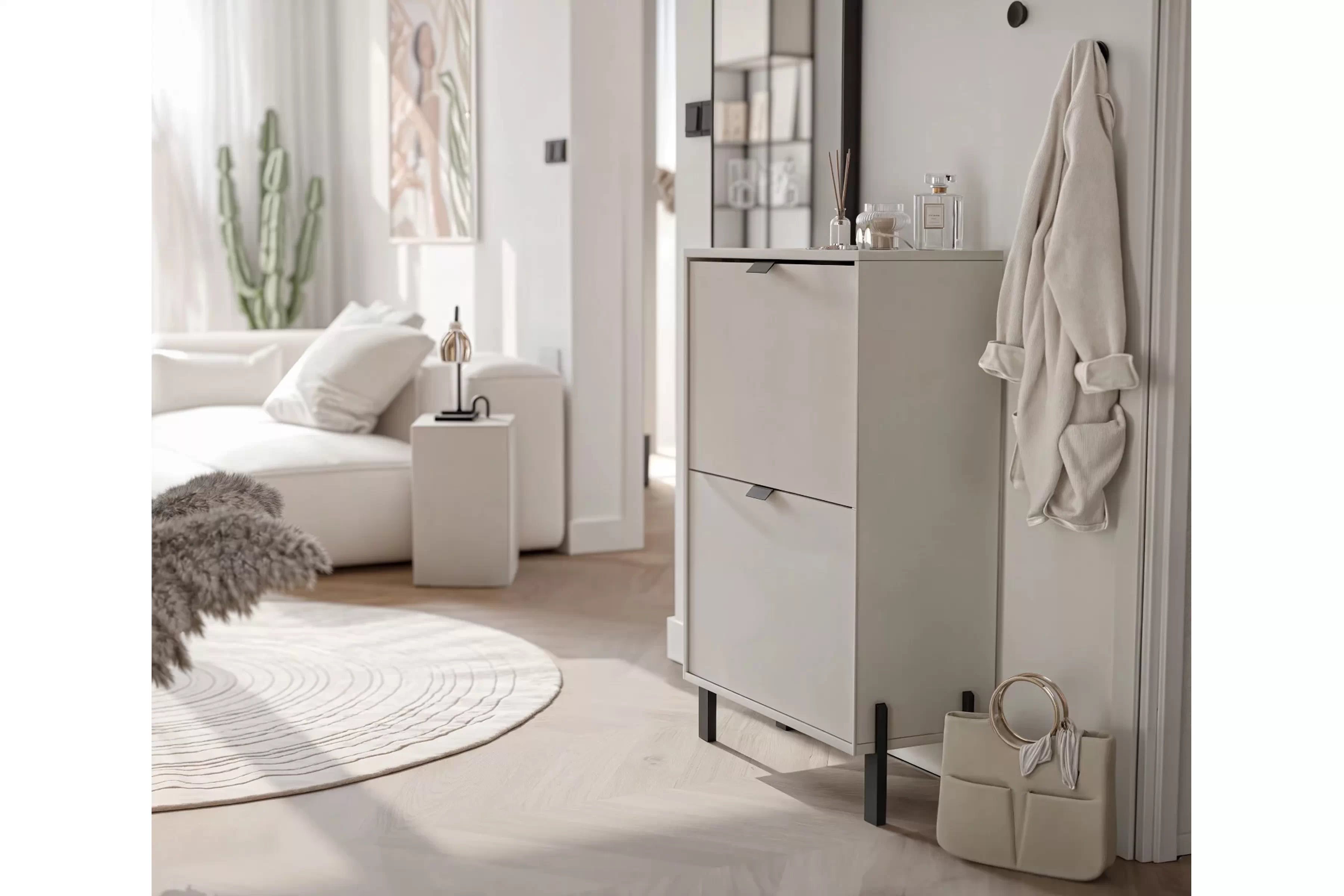 skříňka na boty Cremona - béžová Pískový  skříňka na boty Cremona - béžová Pískový 