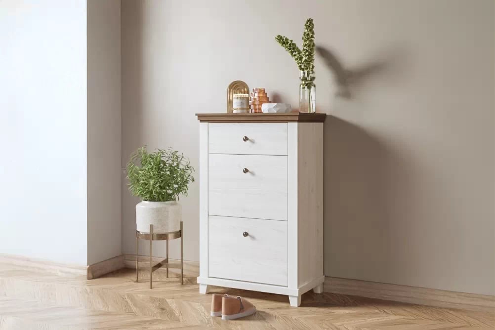 Skříňka na boty Evora 28 se zásuvkou 71 cm - abisko ash / dub lefkas skříňka na boty Evora 28 z szuflada 71 cm - abisko ash / dub lefkas