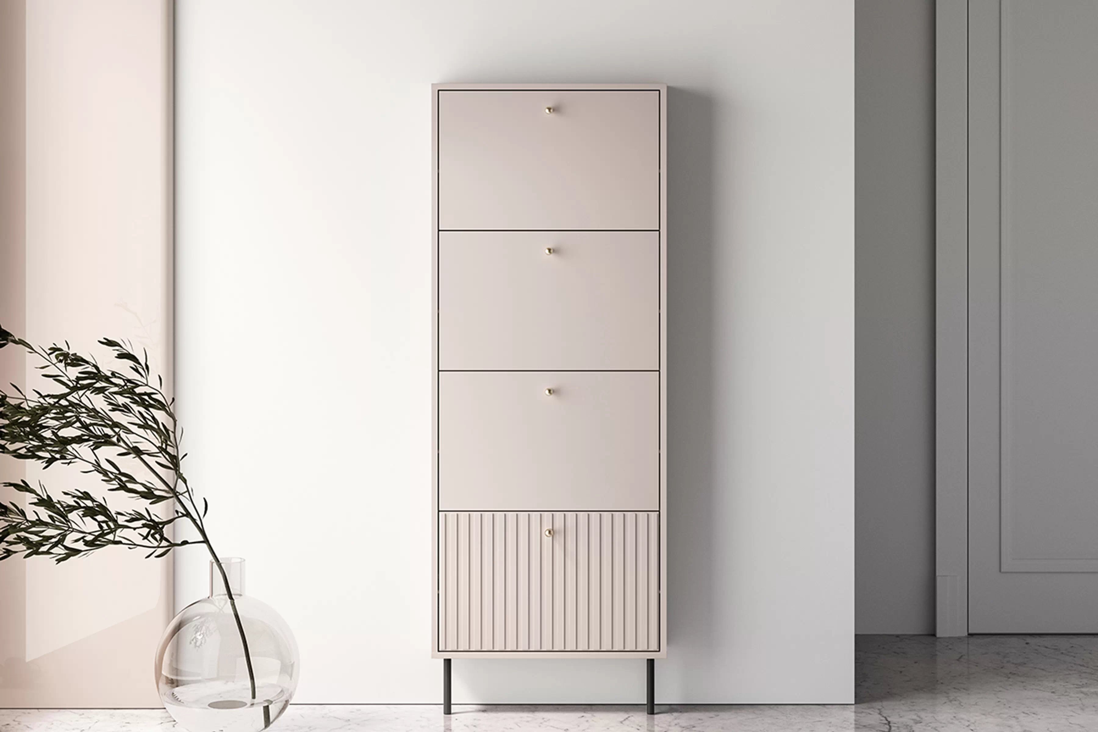 Botník Jamuzi 60 cm - kašmír skříňka na boty Jamuzi 60 cm - kašmír